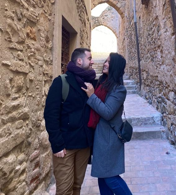 Sofía y Ricard en la playa