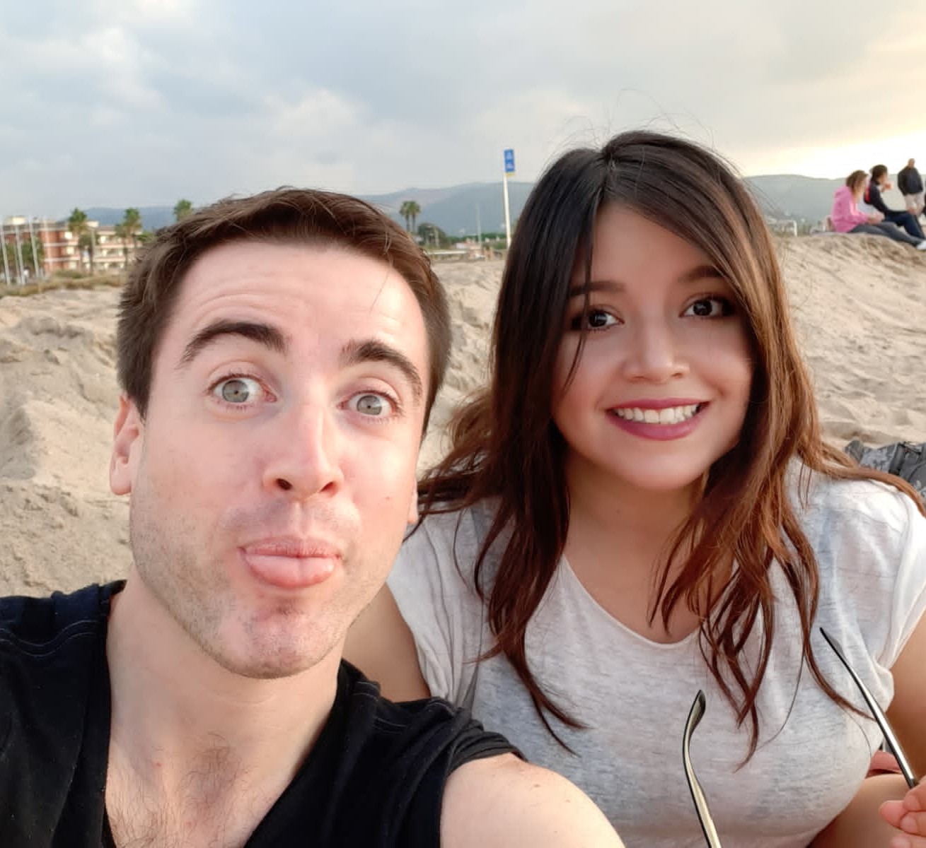 Sofía y Ricard en su primer viaje